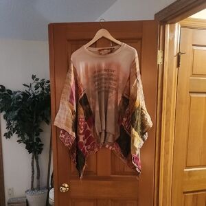 Multicolor Patchwork Tunic Top